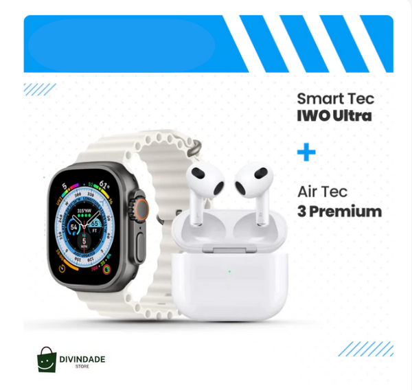 Smartwatch IWO Ultra + Brinde (Fones AirTec 3)
