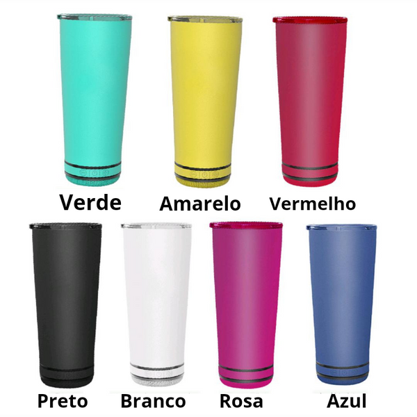 Copo Térmico B83 com Caixa de Som Bluetooth, 500ml