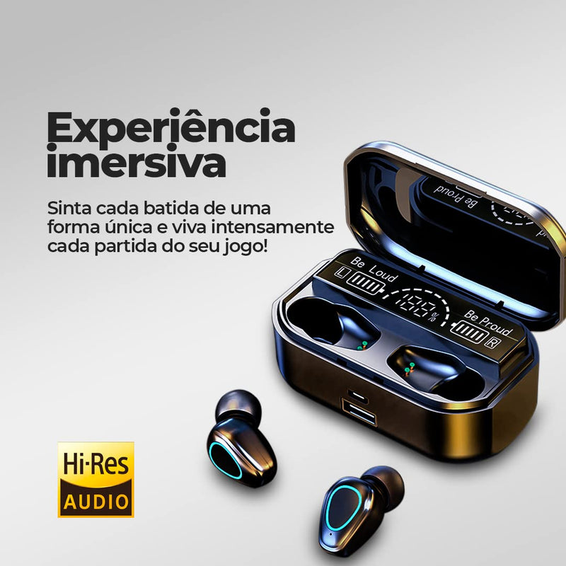 Fones De Ouvido a Prova de água, TWS, Bluetooth 5.1