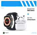 Smartwatch IWO Ultra + Brinde (Fones AirTec 3)