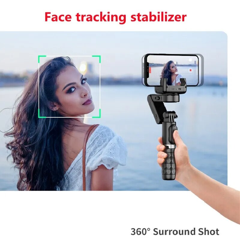 Estabilizador Q18 Gimbal Tripé Rotação 360 Para Celulares