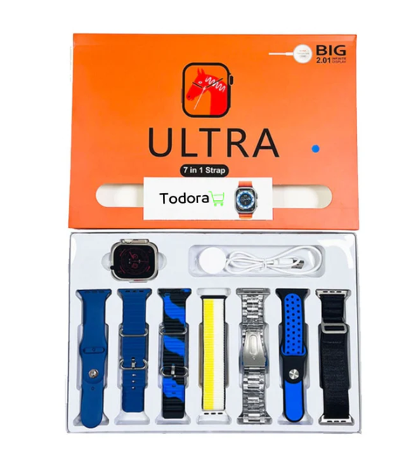 Relógio SmartWatch - Serie 9 Ultra - Brinde[Kit: 7 Pulseiras + Case]