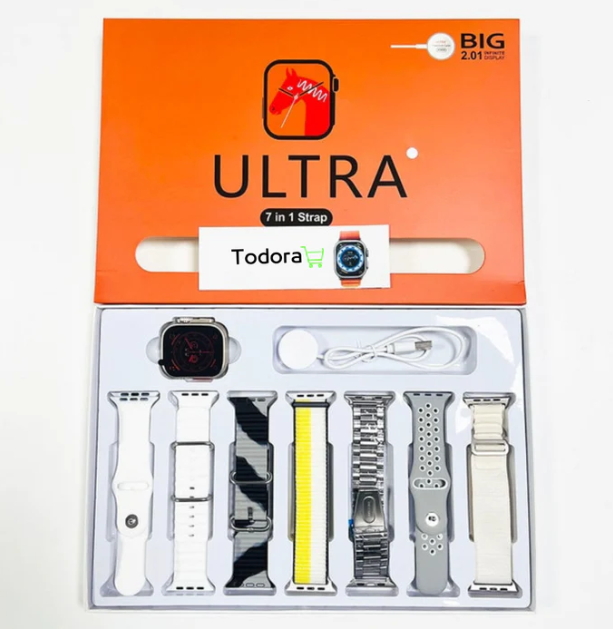 Relógio SmartWatch - Serie 9 Ultra - Brinde[Kit: 7 Pulseiras + Case]