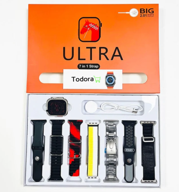 Relógio SmartWatch - Serie 9 Ultra - Brinde[Kit: 7 Pulseiras + Case]