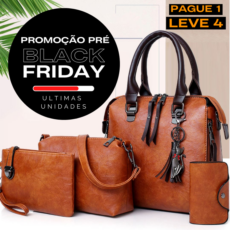 BOLSAS NATURE EM COURO - Leve 4 pague 1