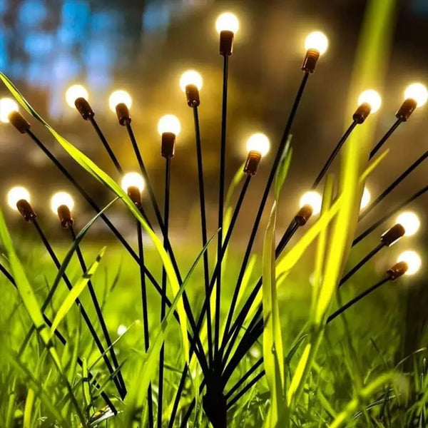 Kit Buquê de Luzes Energia Solar Transforme seu Jardim em cena de filme