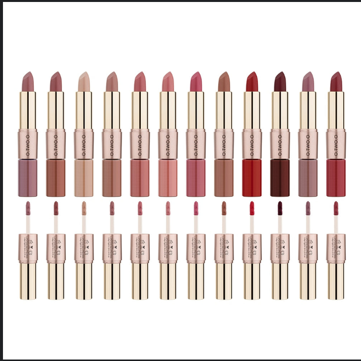 Batom Matte e Batom Líquido O.TWO. O - 2 em 1 - Promoção