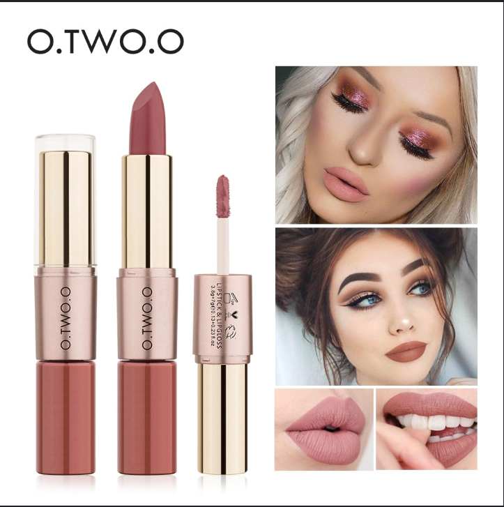 Batom Matte e Batom Líquido O.TWO. O - 2 em 1 - Promoção